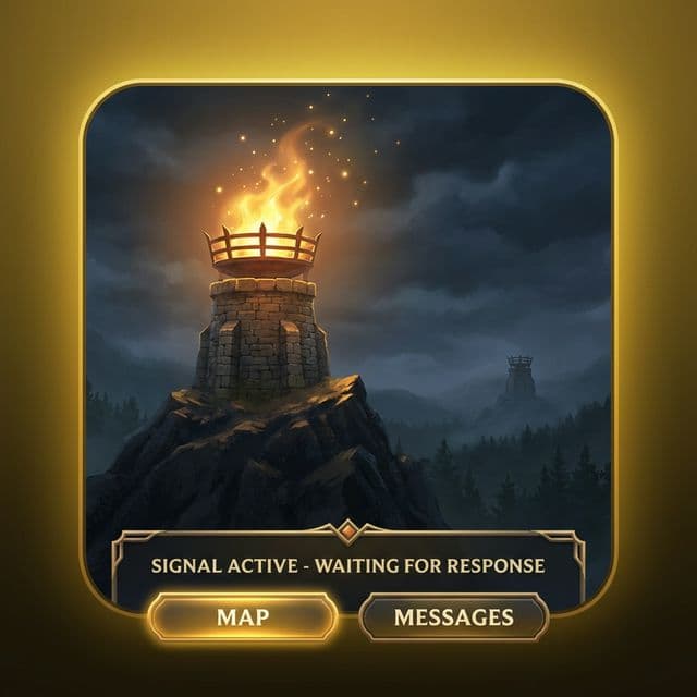 The Helmet Signal: beacon active, awaiting response